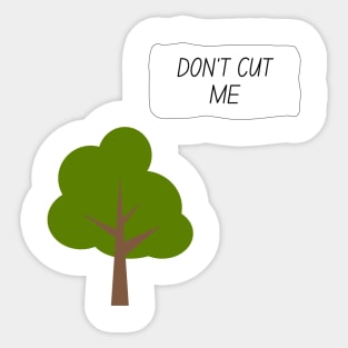 Tree conversation save tree Sticker